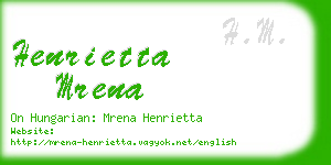 henrietta mrena business card